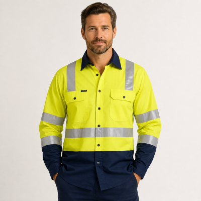 Premium Hi-Vis Ripstop Work Shirt — Hi-Vis Shirts