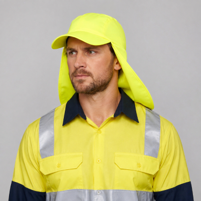 Men’s Hi-Vis Sun Protection Cap — Caps & Headwear