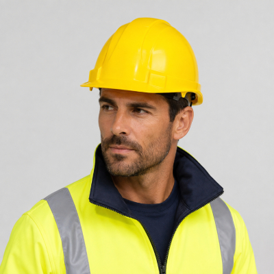 Men’s Yellow Safety Hard Hat — Caps & Headwear