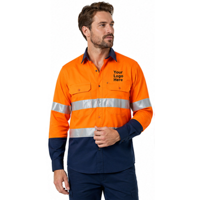 Orange Navy Safety Day Shirt — Day Shirts