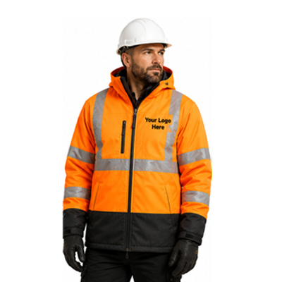 Orange Heavy Duty Work Jacket — Jackets