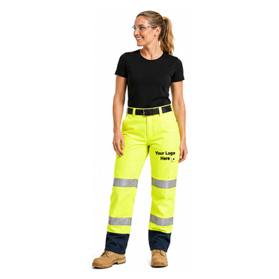 Women’s Lime Utility Safety Pants — Pants