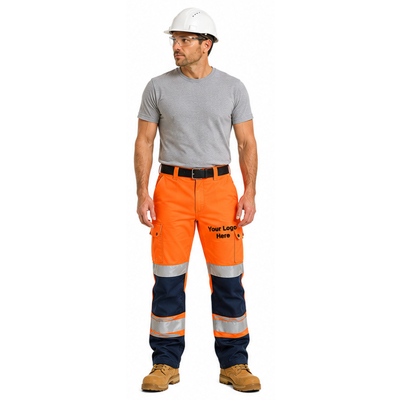 Orange Reflective Construction Pants — Pants