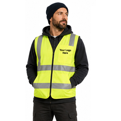 Lime Black Hi-Vis Vest — Vests