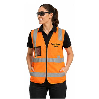 Women’s Orange Reflective Vest — Vests
