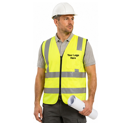 Construction Hi-Vis Safety Vest — Vests