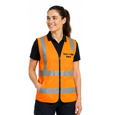 Women’s Orange Workwear Vest — Vests