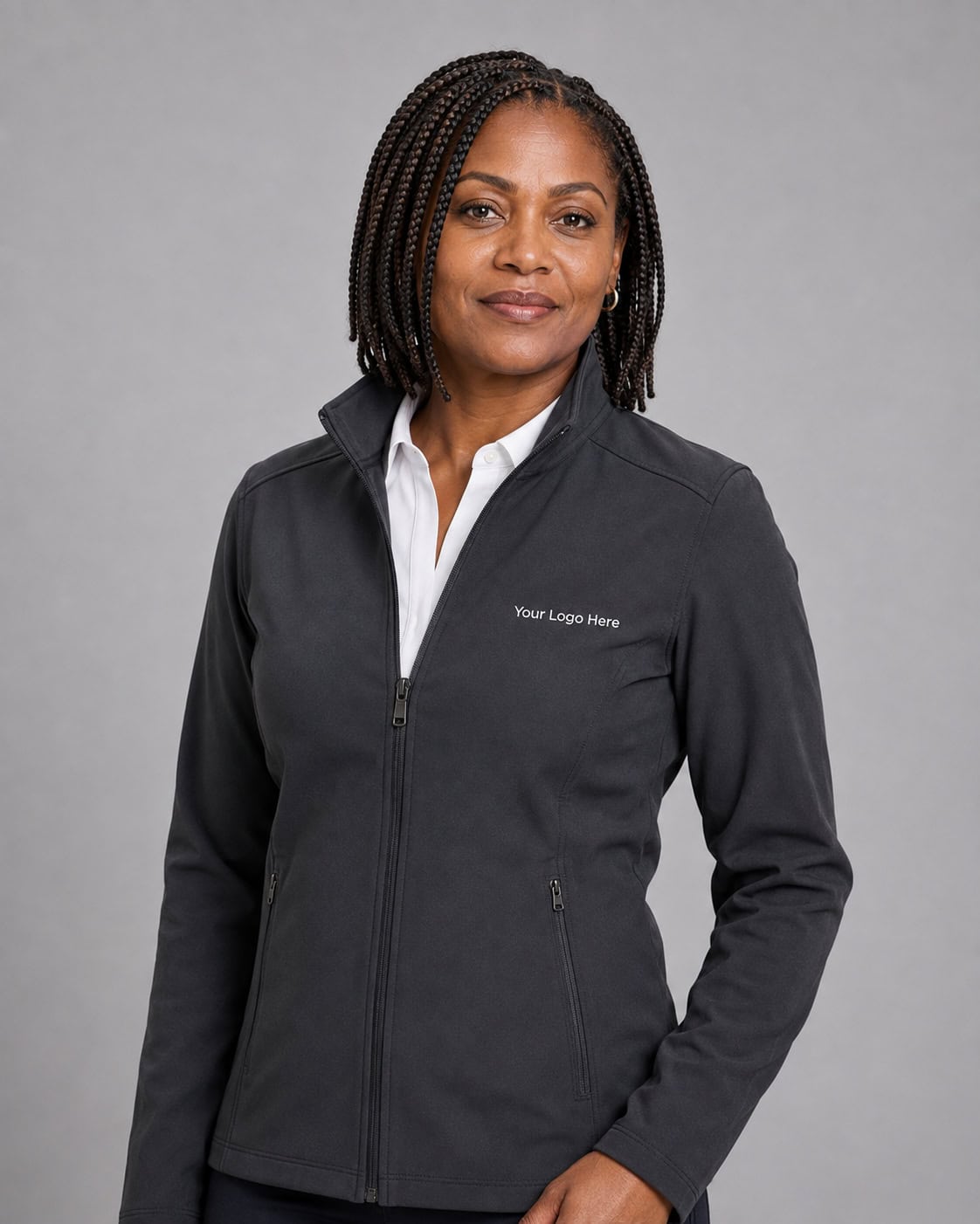 Charcoal Softshell Jacket – Women — Jackets & Vests
