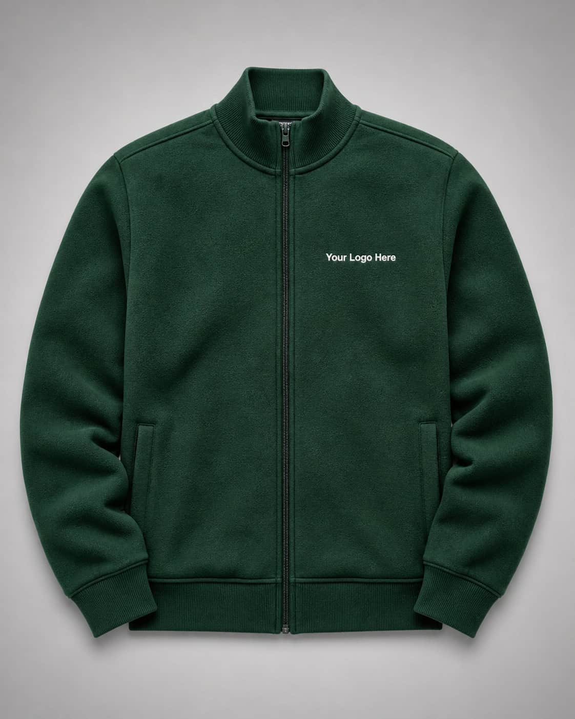 Forest Green Zip-Up School Jacket — School