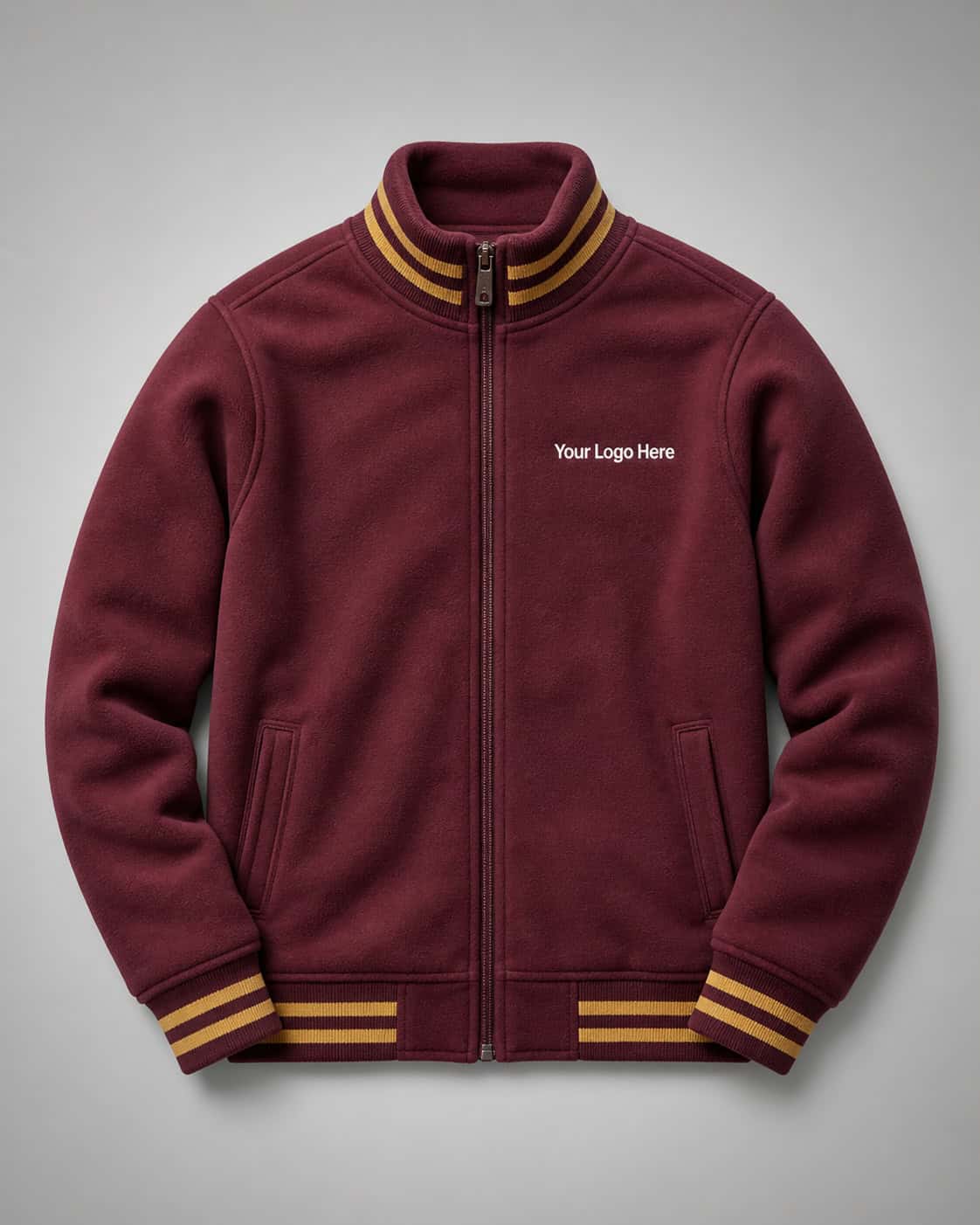 Maroon School Jacket with Gold Trim — Jackets & Jumpers