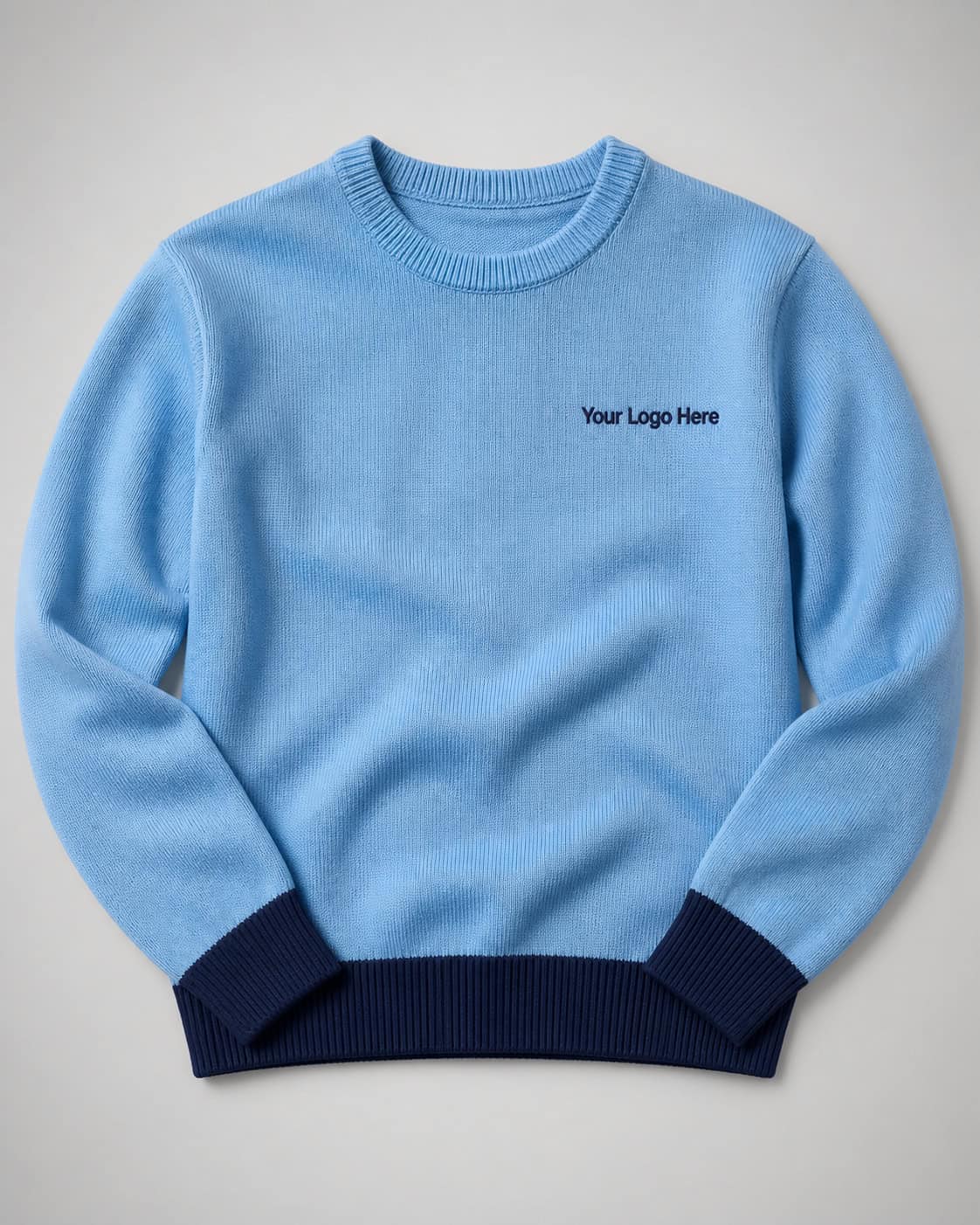 Sky Blue Crew Neck School Jumper — Jackets & Jumpers