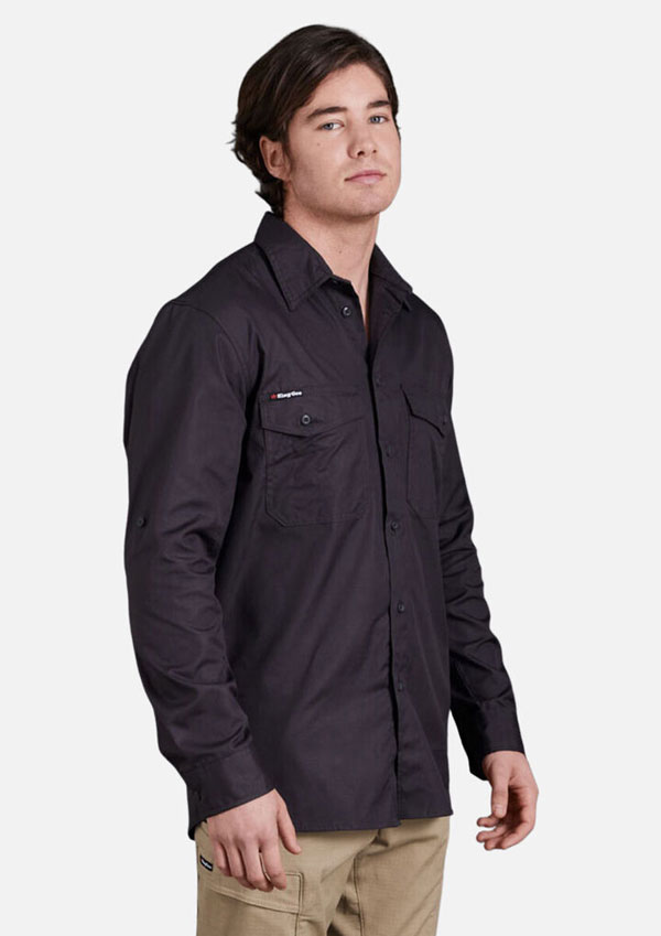 Workcool 2 Lightweight Ripstop Long Sleeve Work Shirt — Corporate