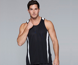 Mens Eureka Singlet — Stock Garments