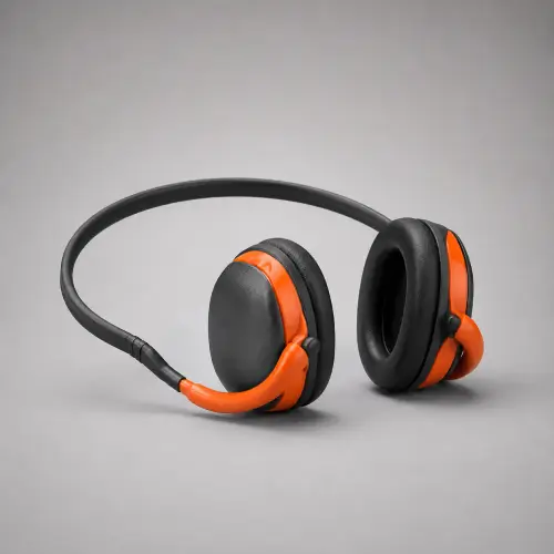 Navy Foldable Noise Reduction Earmuffs — Hearing Protection