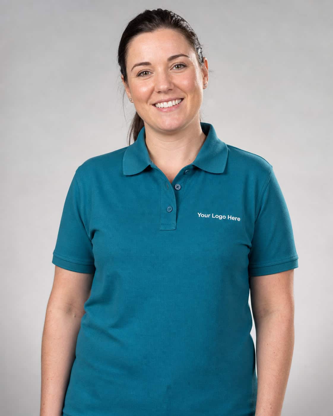 Teal NDIS Worker Polo — Polos