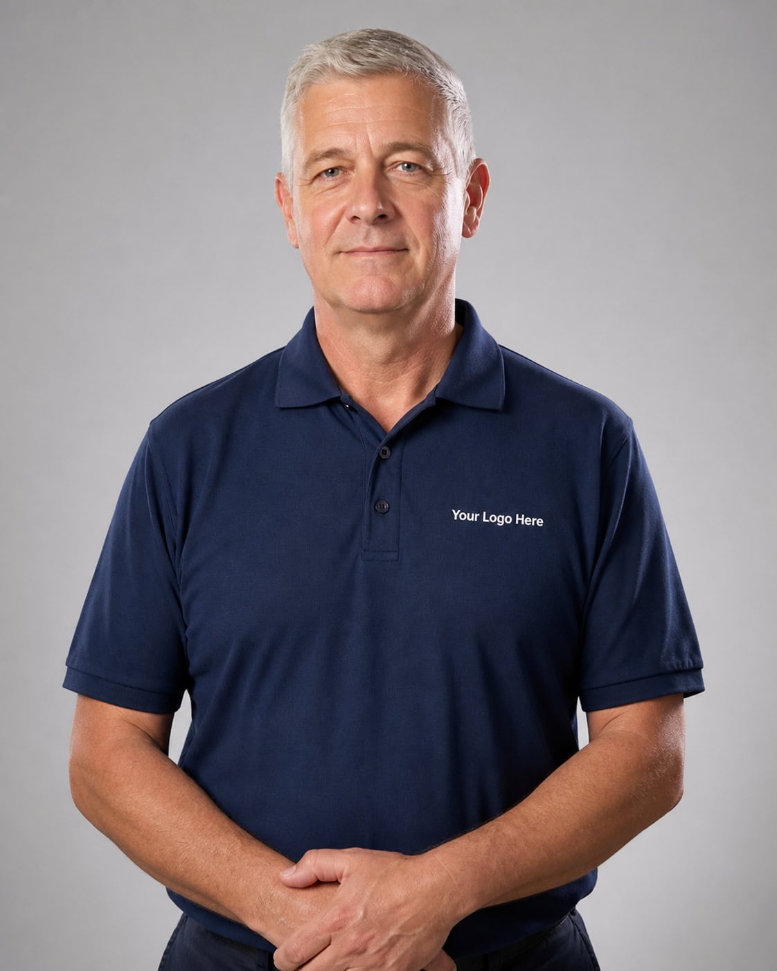 Navy NDIS Worker Polo — Polos