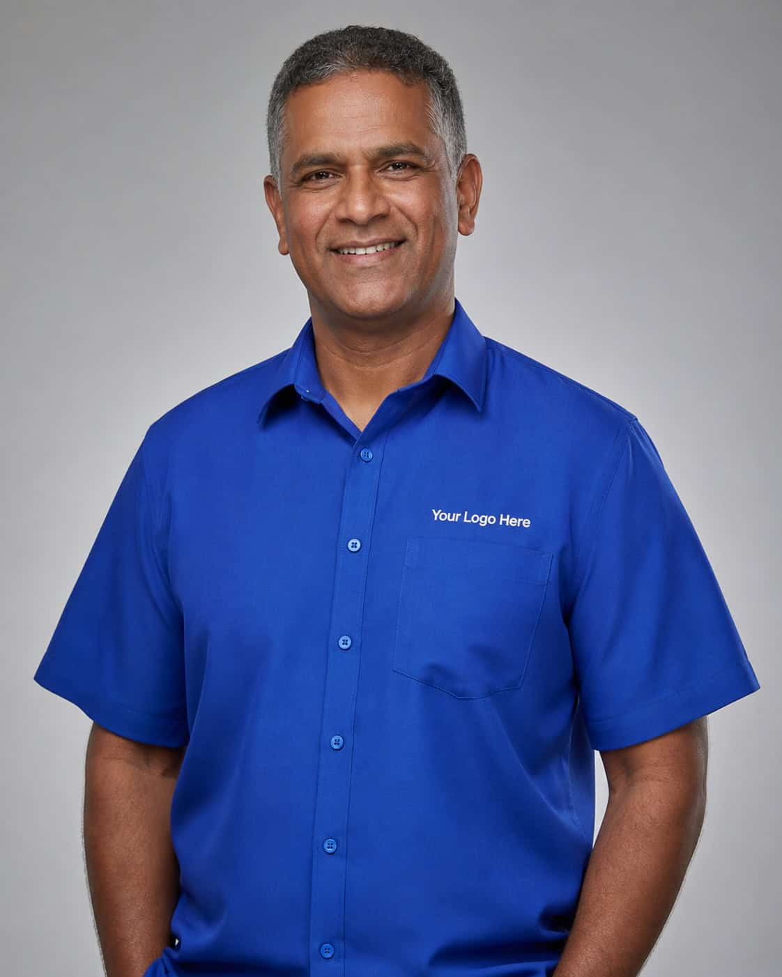 Royal Blue NDIS Worker Tunic — Shirts