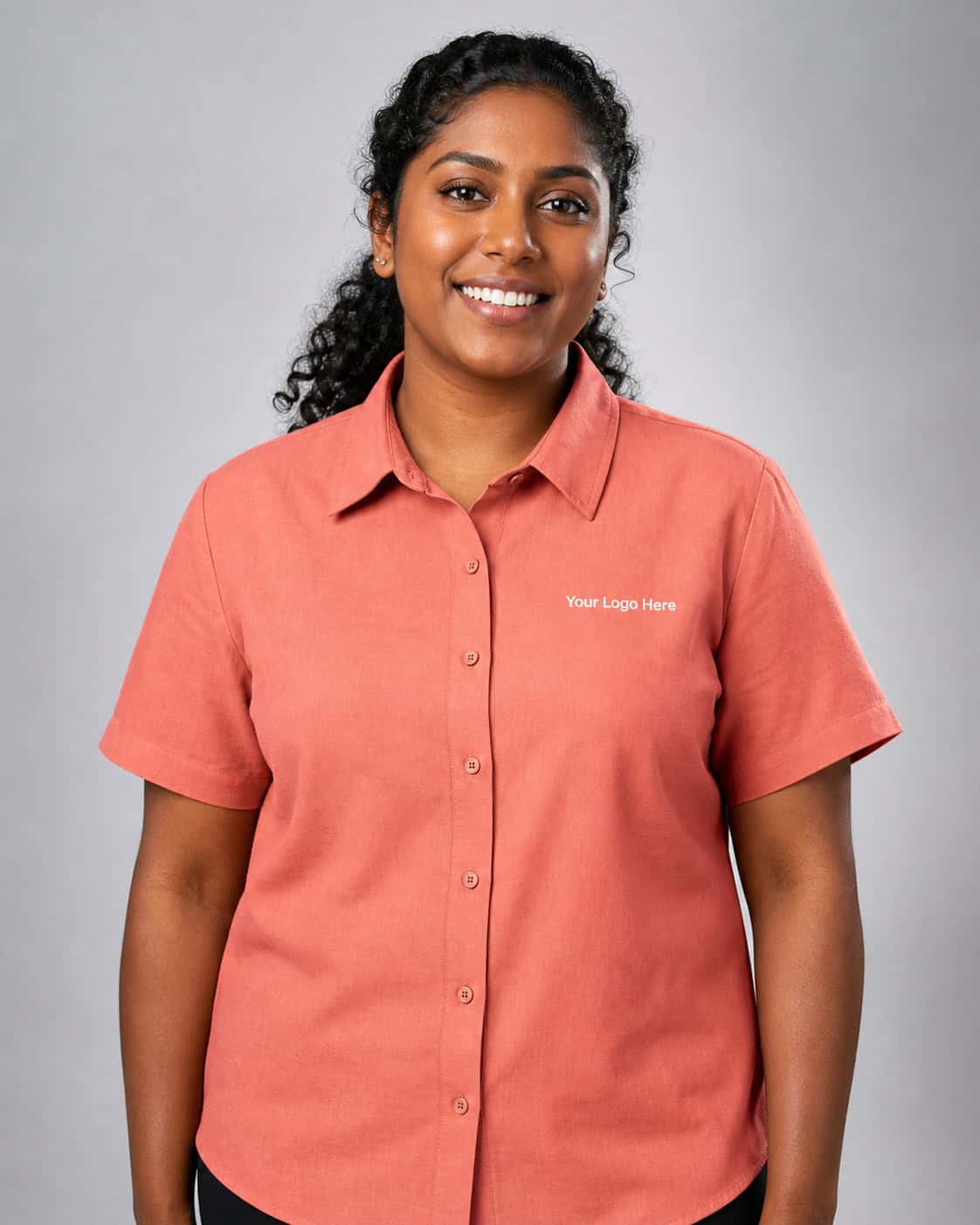 Coral NDIS Worker Tunic — Shirts