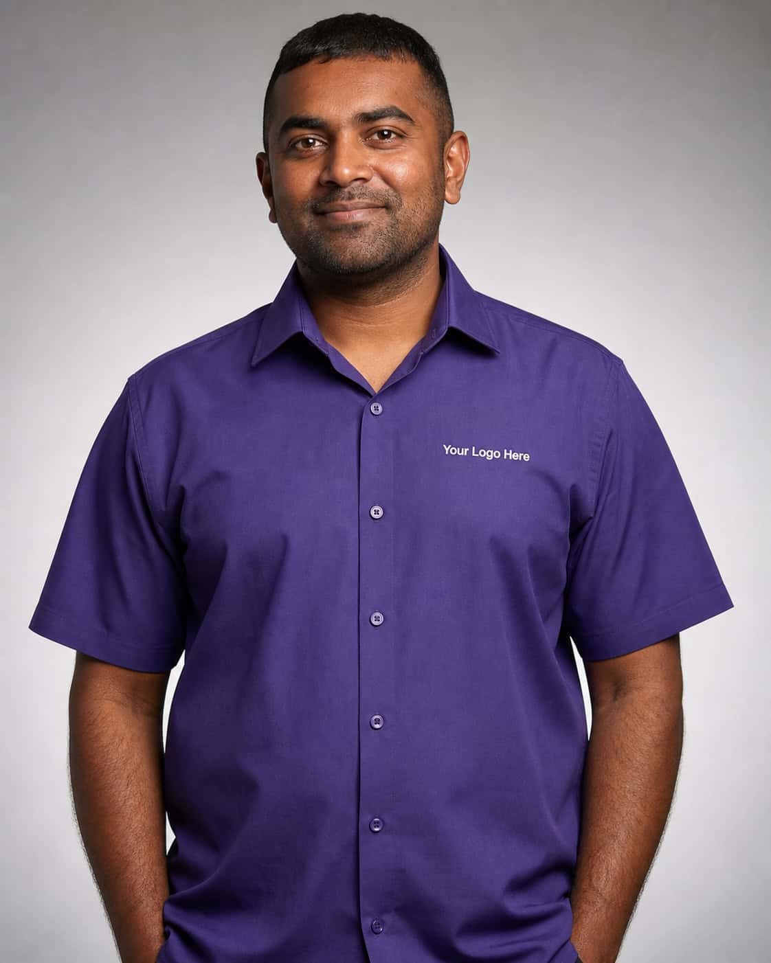 Purple NDIS Worker Tunic — Shirts