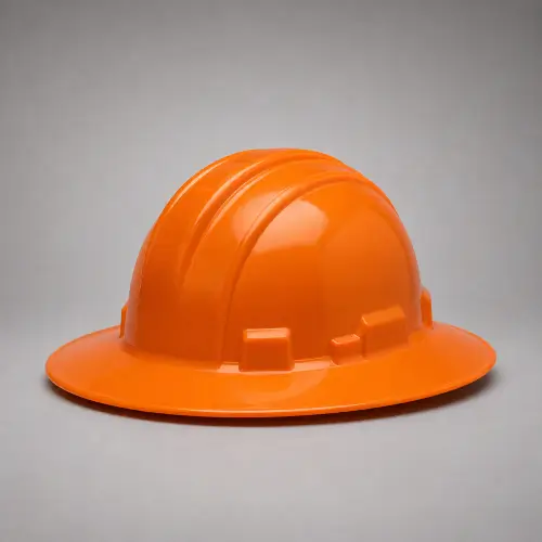 Orange Full Brim Hard Hat — Head Protection