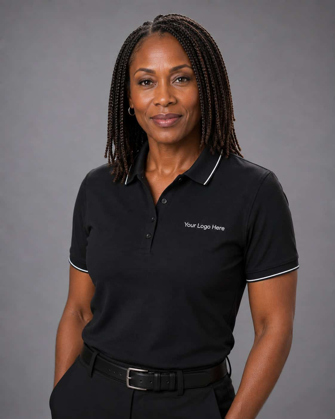 Black Corporate Polo – Women — Corporate Polos