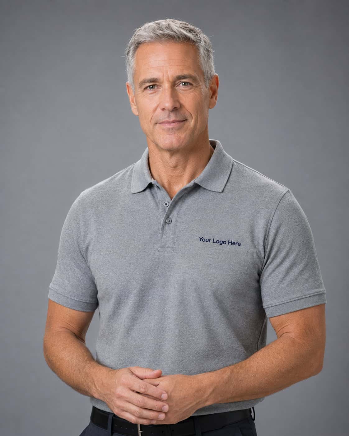Grey Corporate Polo – Men — Corporate Polos
