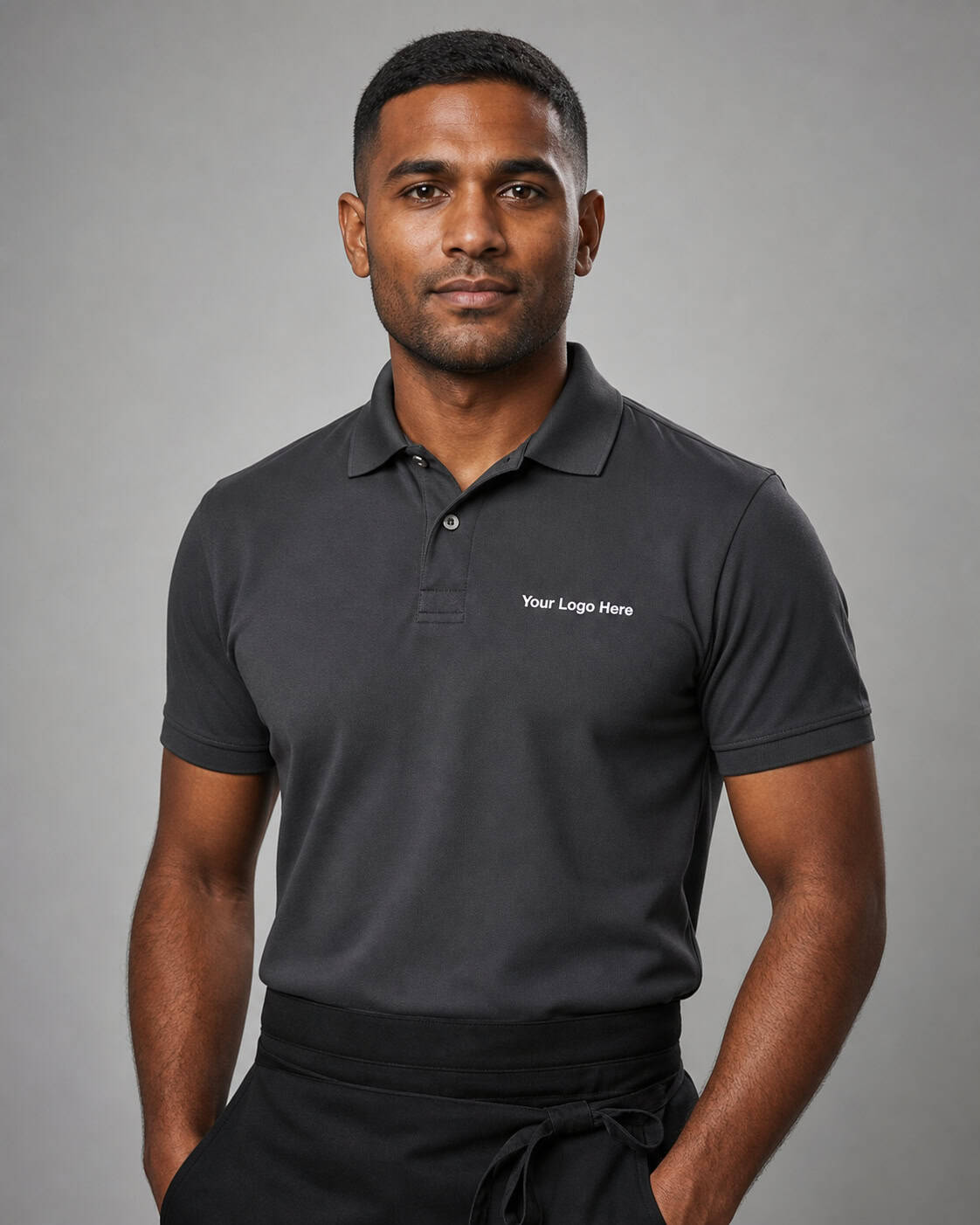 Charcoal Hospitality Polo – Men — Polos