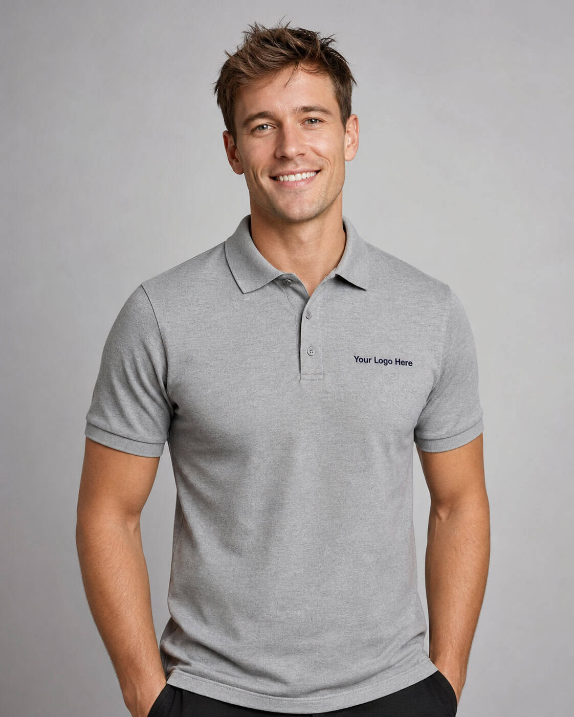 Light Grey Hospitality Polo – Men — Polos