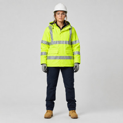 Women’s Hi-Vis Weather Protection PPE Set — PPE