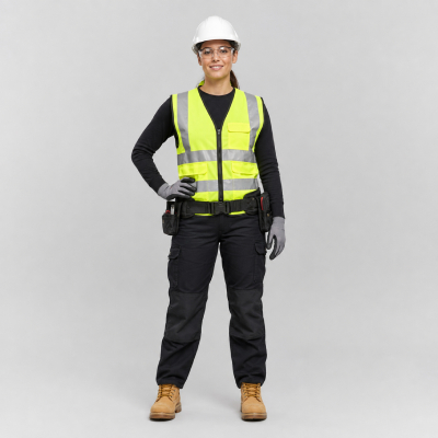 Women’s Hi-Vis Tool Belt PPE Set — PPE