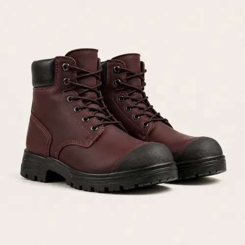 Premium Black Safety Lace-Up Boots — Lace-up Boots