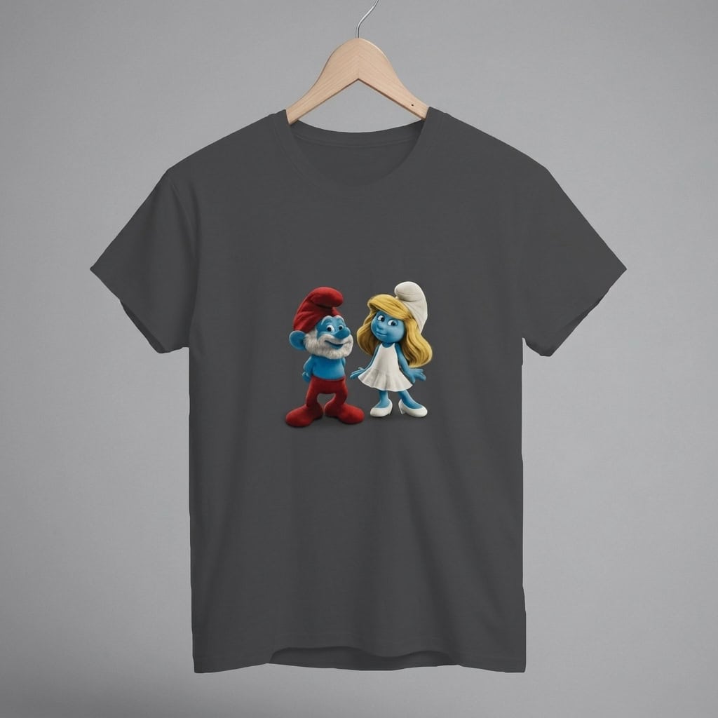 Smurf Friends Graphic T-Shirt – Cartoon Character Fan Tee — Tees