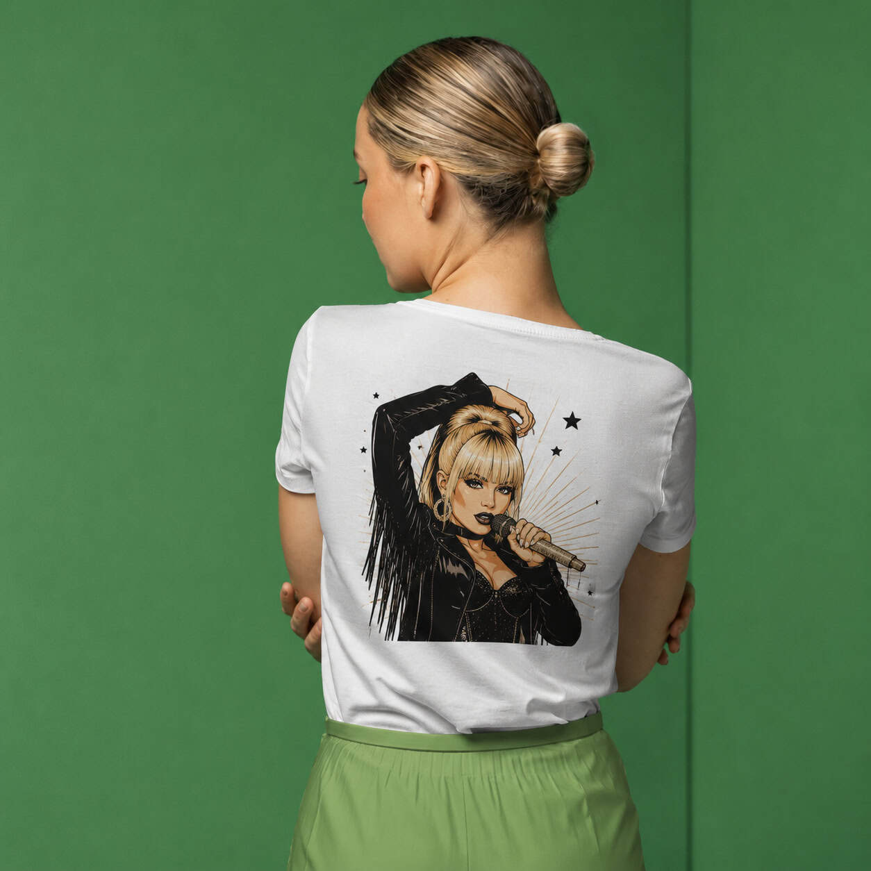 Women's Celebrity Style Graphic Print T-Shirt — Tees