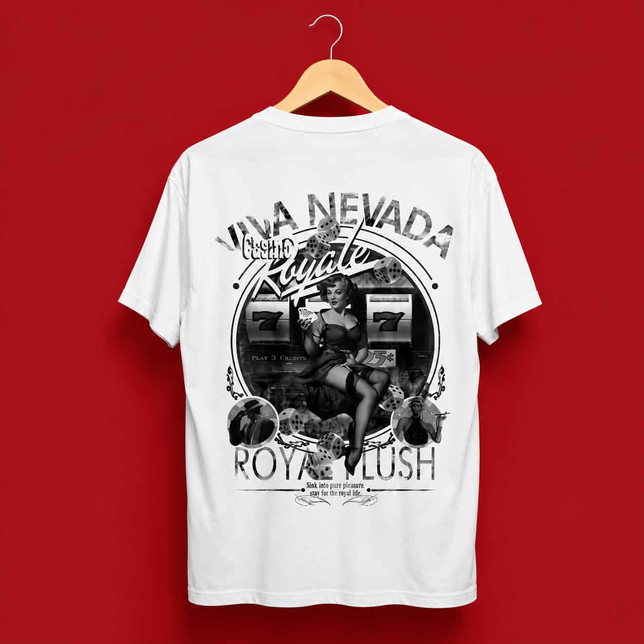 Men's Royal Flush Graphic Back Print T-Shirt — Tees
