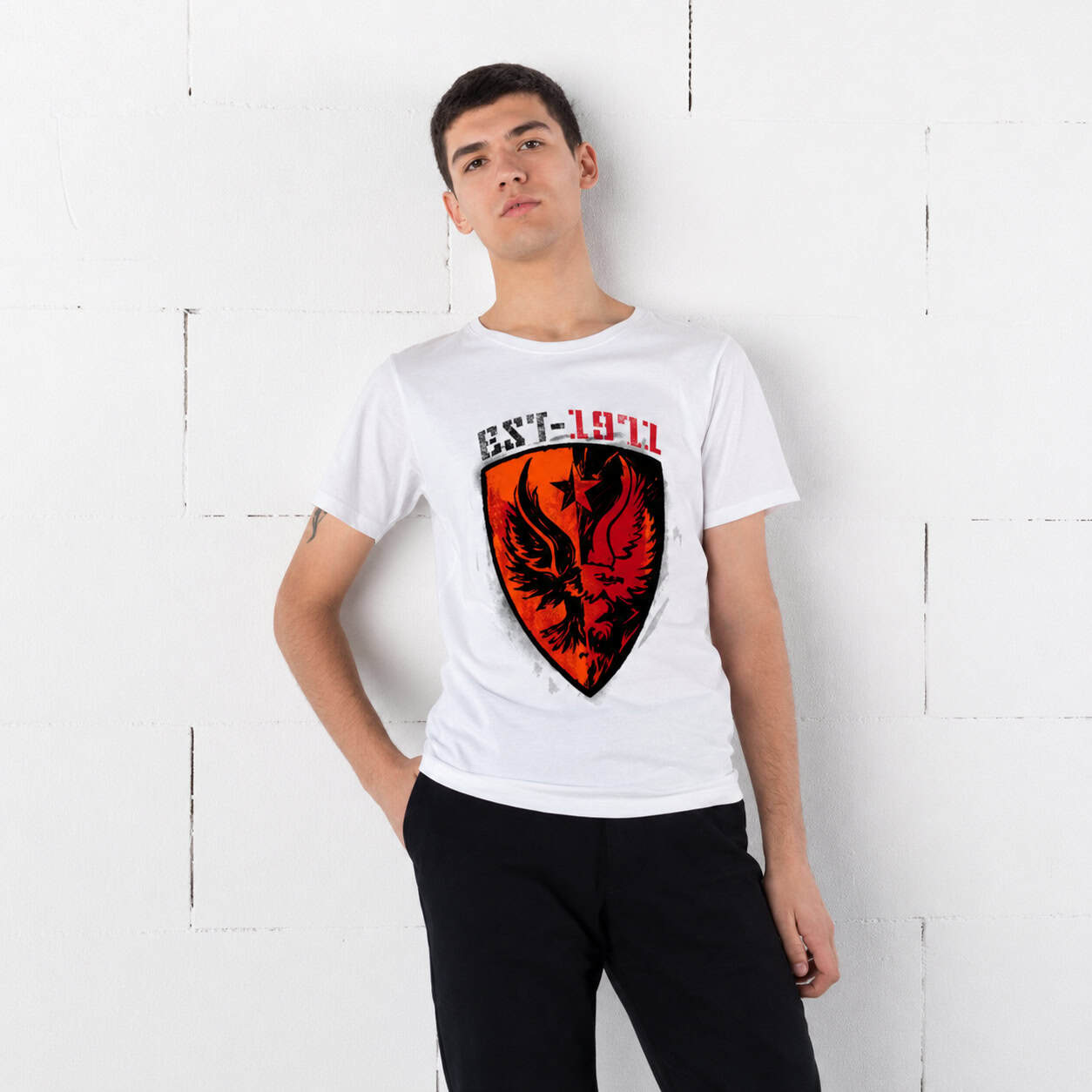EST 1977 Phoenix Shield Graphic T-Shirt — Tees