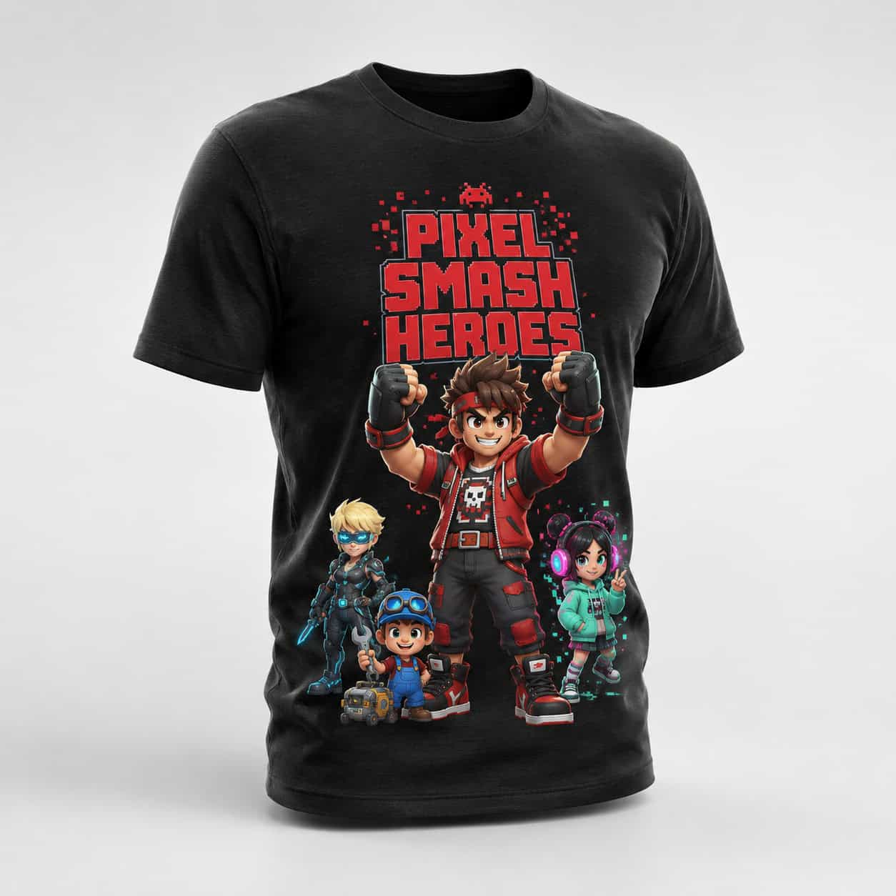 Wreck-It Ralph Inspired Graphic Black T-Shirt — Tees