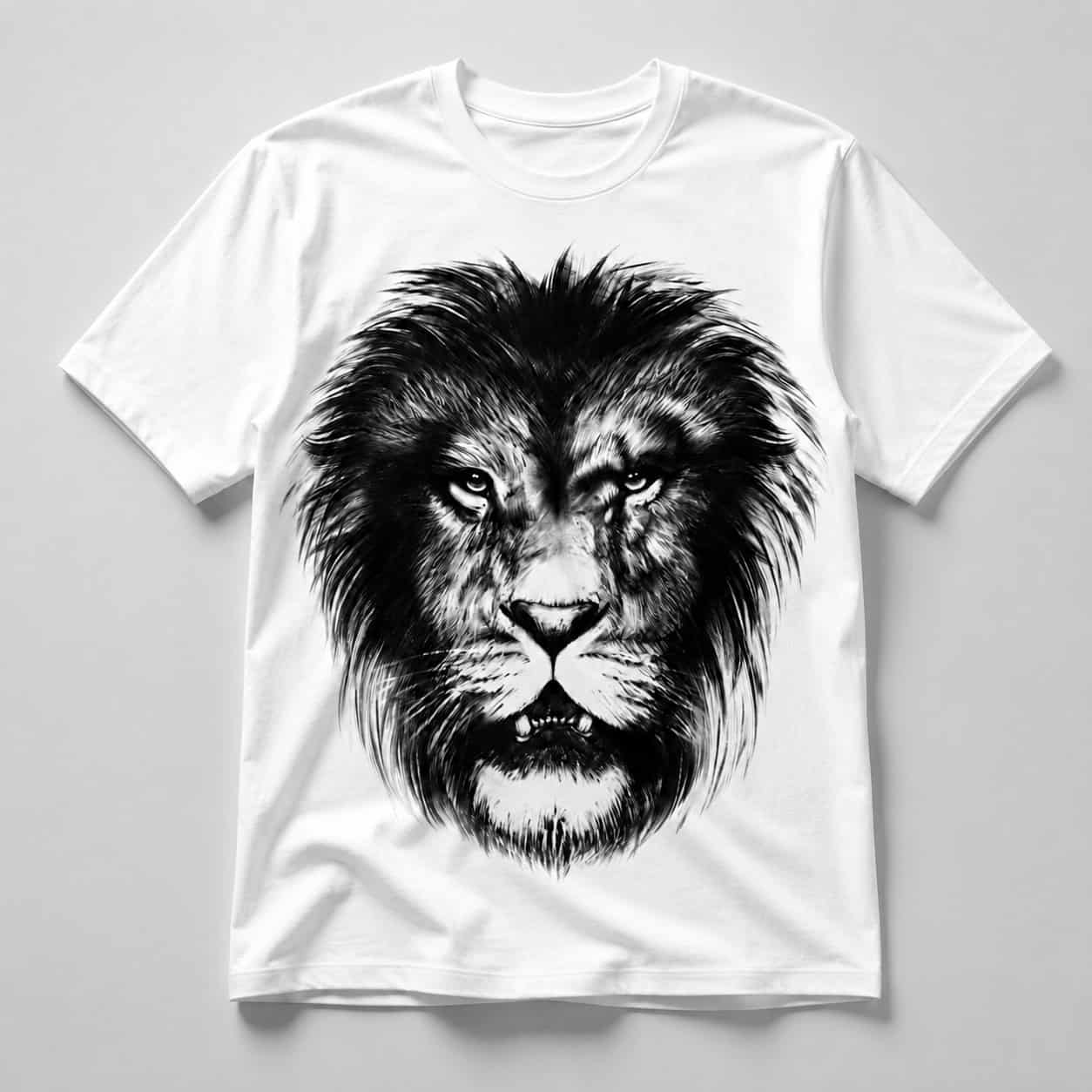 King Lion Face Graphic T-Shirt — Tees