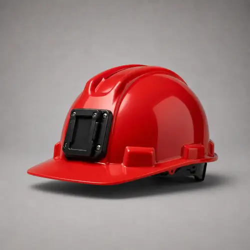 Red Accessory-Mount Safety Hard Hat — Head Protection