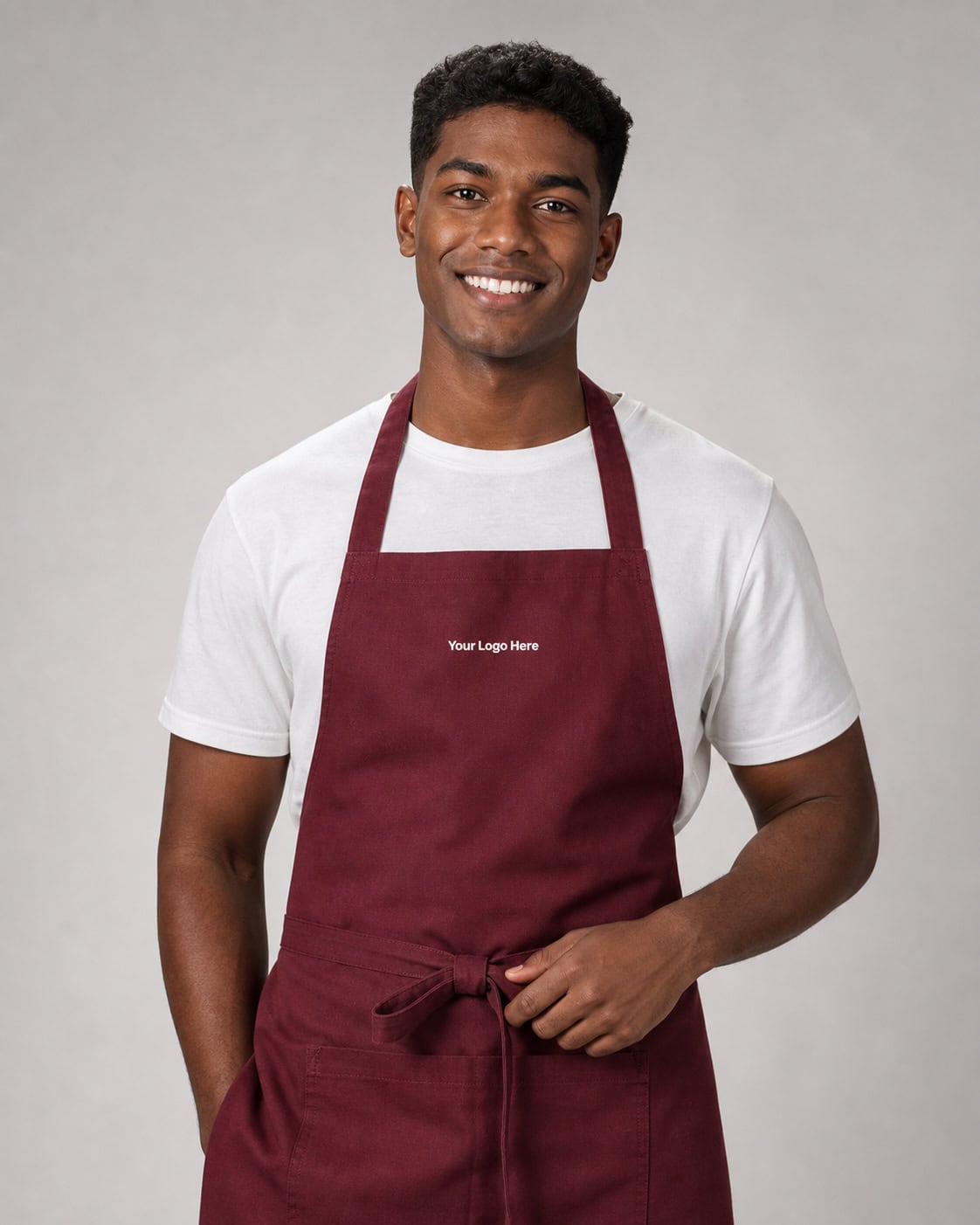 Burgundy Retail Apron — Aprons