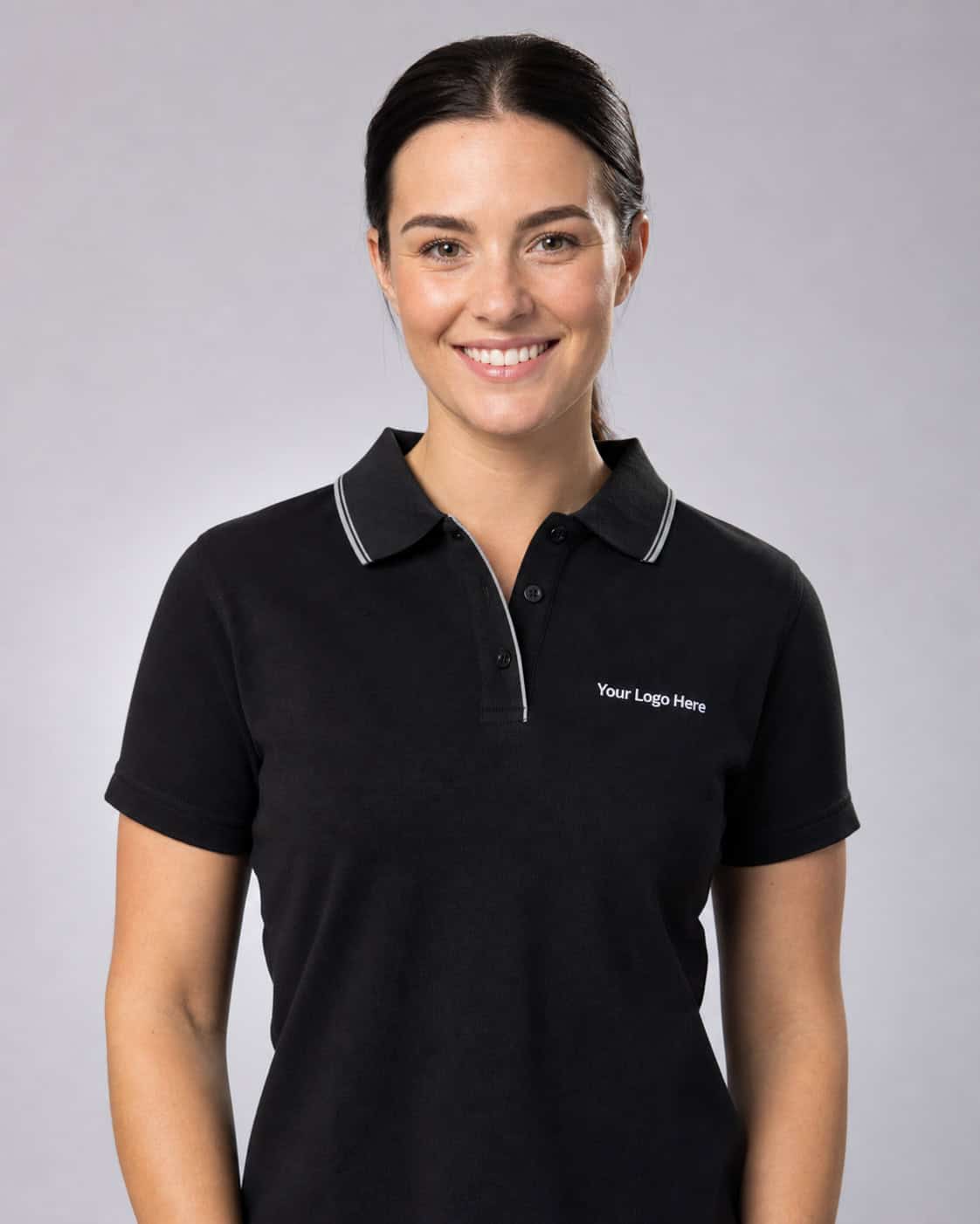 Black Retail Polo — Retail