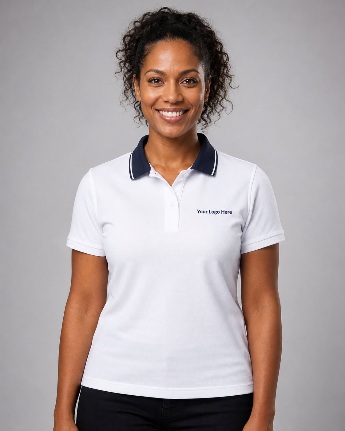 White Retail Polo — Polos
