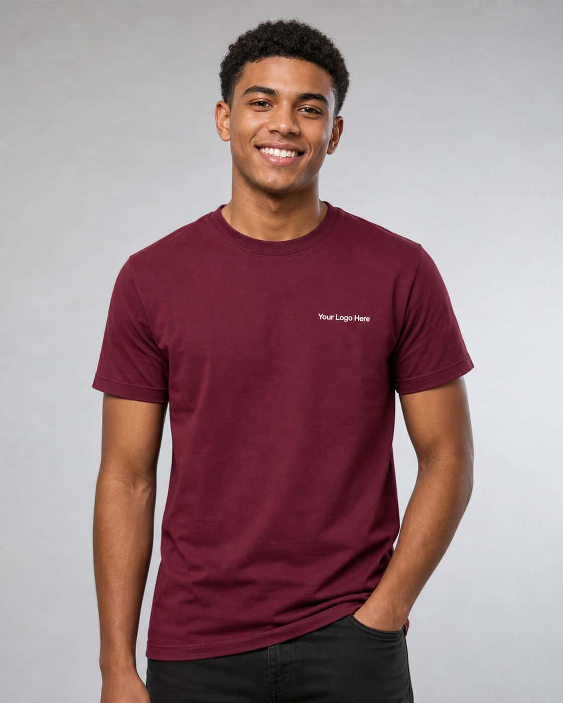Burgundy Retail Tee — Tees