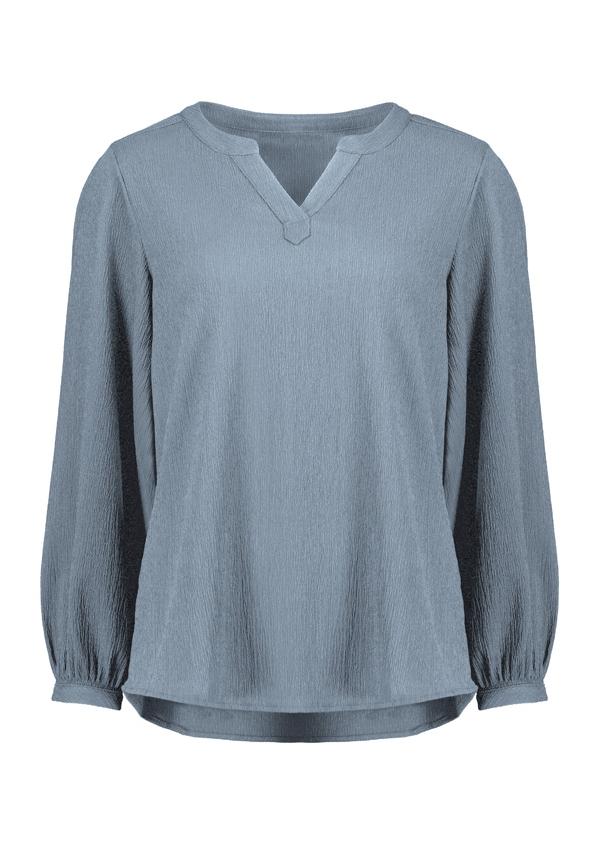 Womens Ruche Long Sleeve Blouse — Corporate