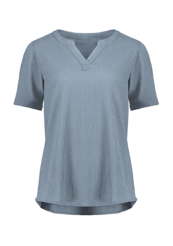 Womens Ruche Short Sleeve Blouse — Corporate
