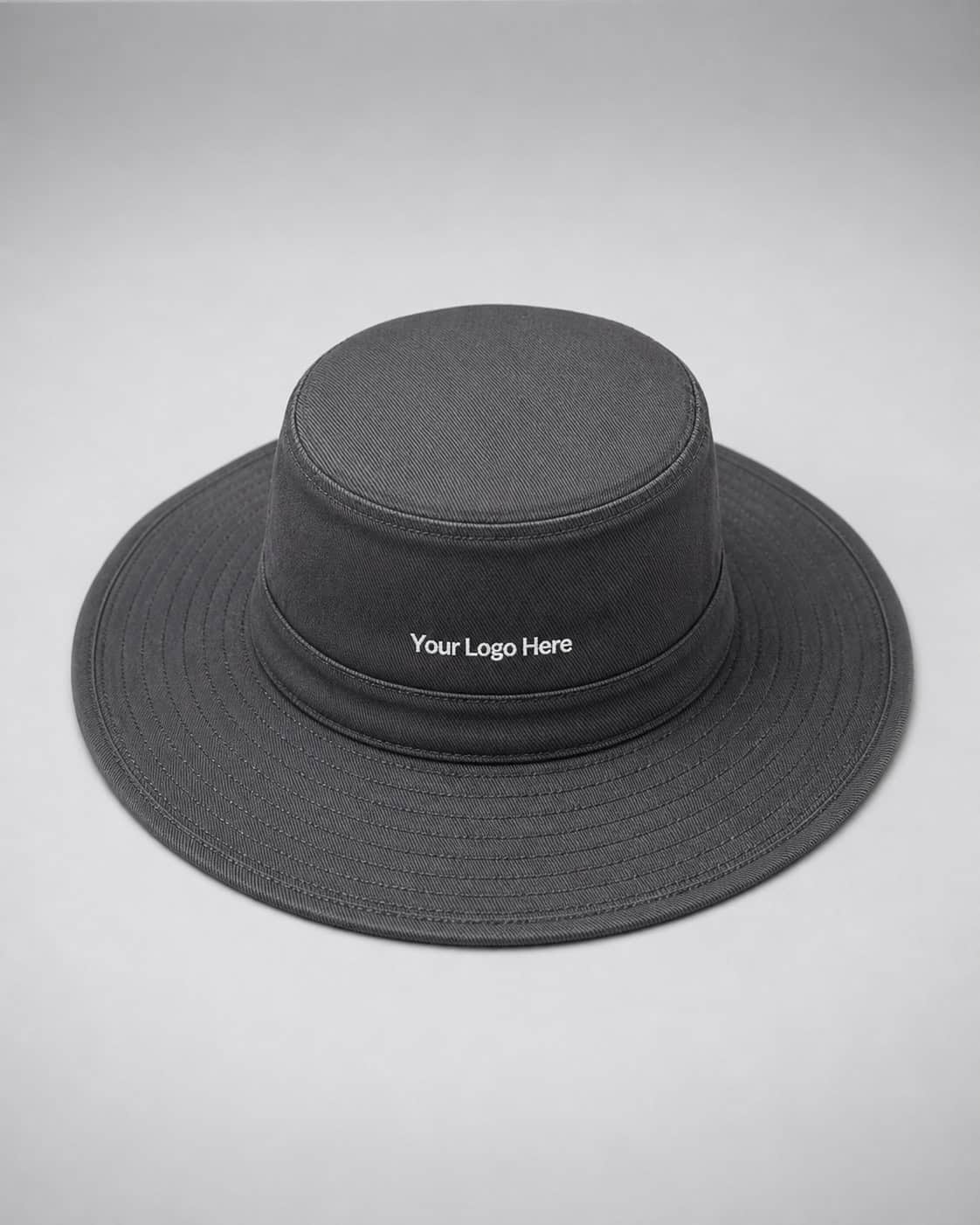 Charcoal Wide-Brim School Hat — School