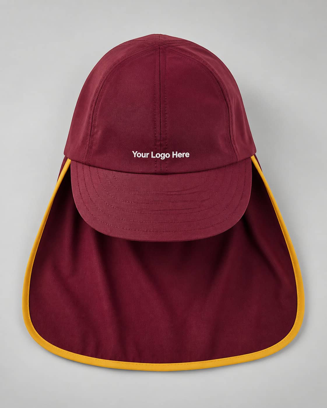 Maroon Legionnaire School Cap with Gold Trim — Hats