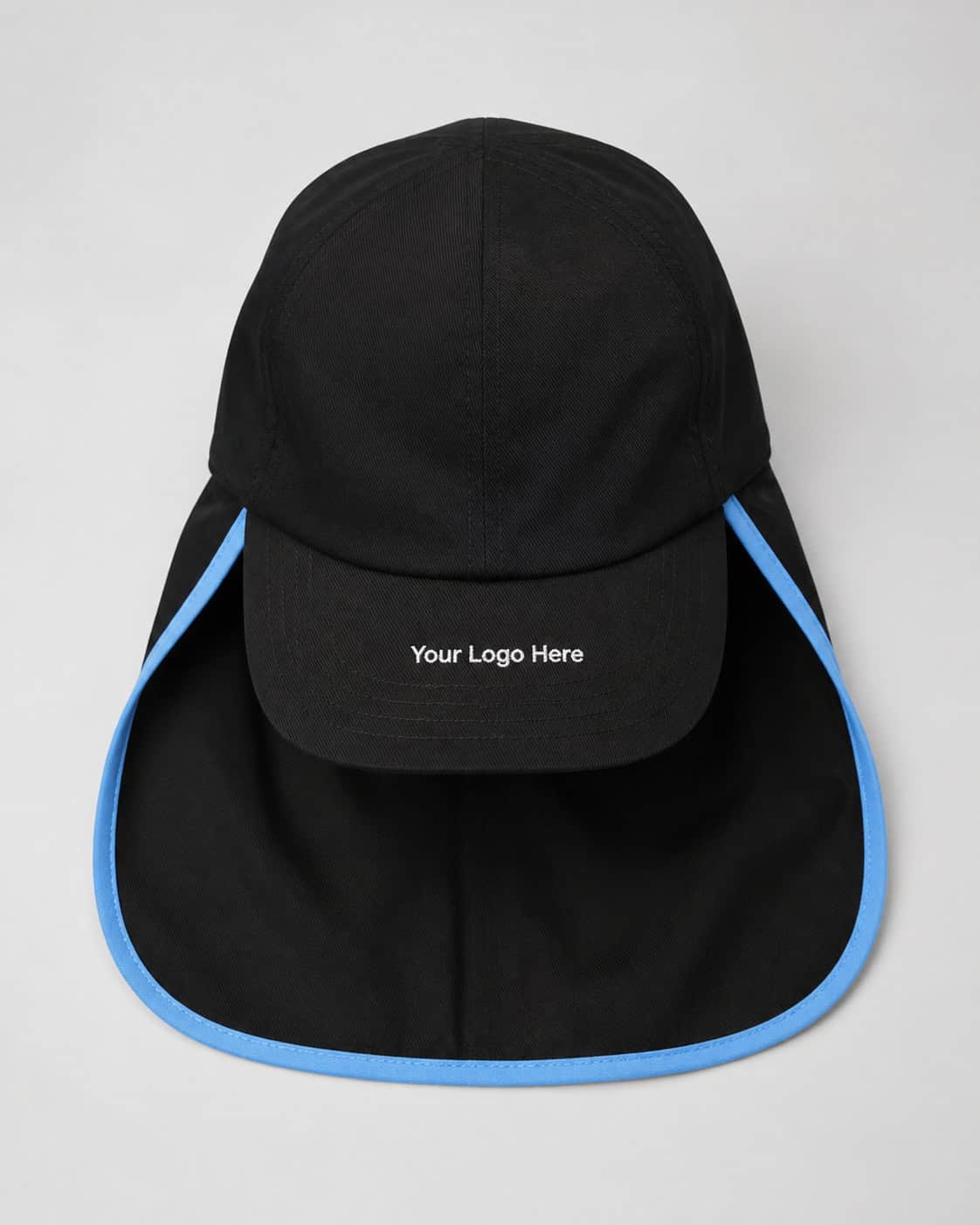 Black Legionnaire School Cap with Blue Trim — Hats