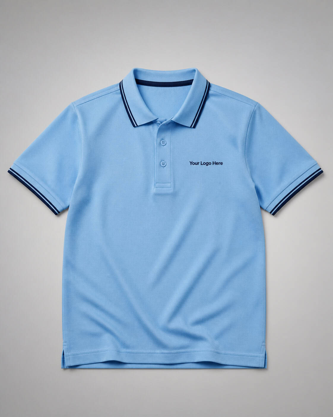Sky Blue School Polo — Polos