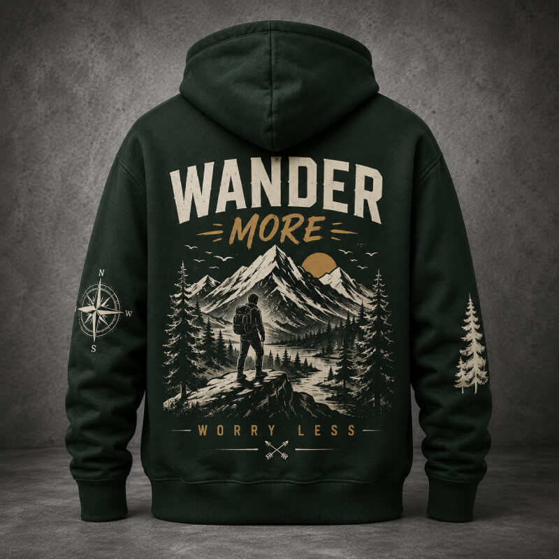 Wander more mountain Hoodie — Hoodies