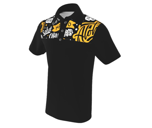 Set-in Polo with Shoulder Panels PS028 — Cut & Sub